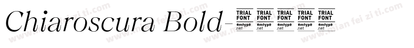 Chiaroscura Bold字体转换